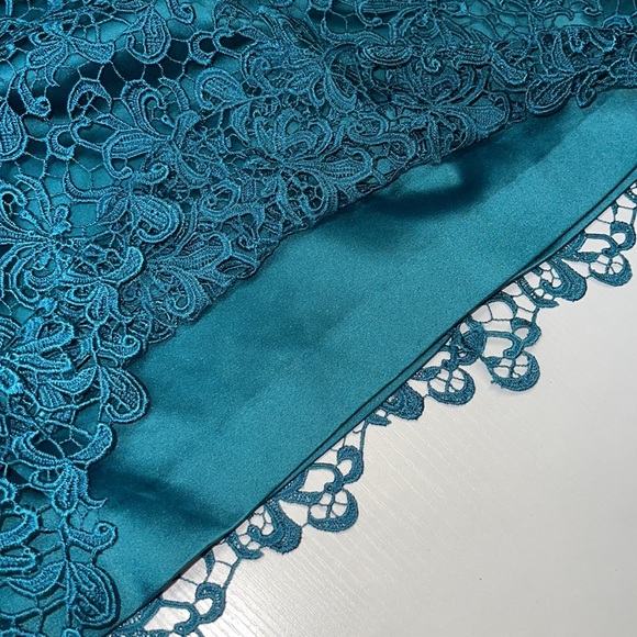 Adrianna Papell Lace Cap Sleeve Dress - Picture 12 of 13